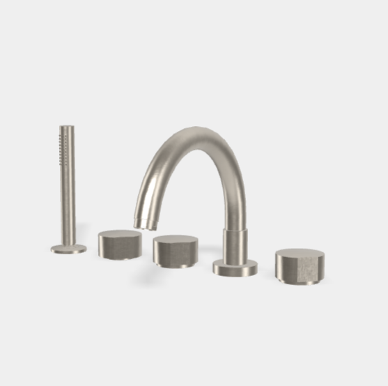 Смеситель для ванны и душа, Fima Carlo Frattini, So, цвет-брашированный никель F3174SN