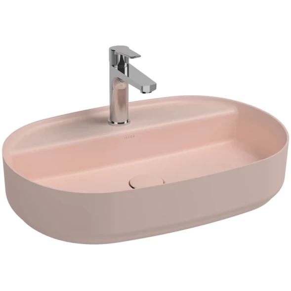 Раковина накладная ISVEA Infinity 60 овальная 60см цвет лососевый матовый 10NF65060-2S