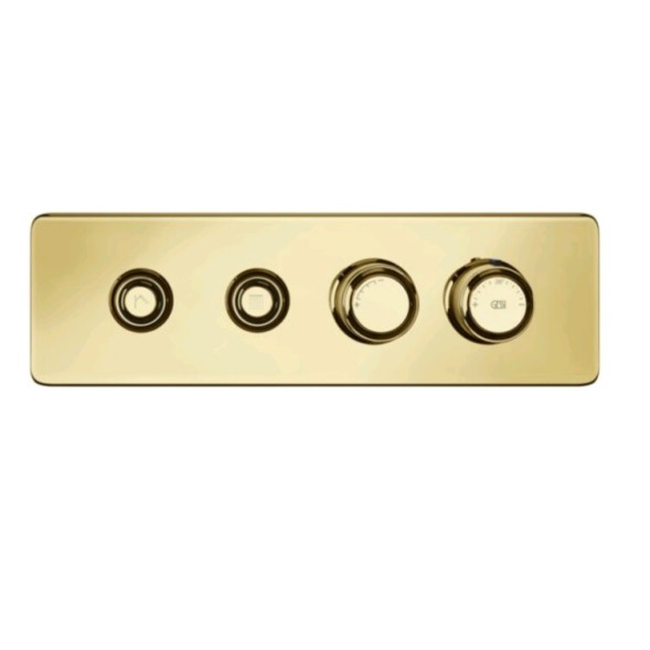 Gessi Смеситель для душа, Hi Fi Eclectic, на 2 потребителя, цвет золото  65222#246