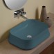 Раковина SIMAS SHARP накладная без отверстий цвет синий матовый SH08.NA