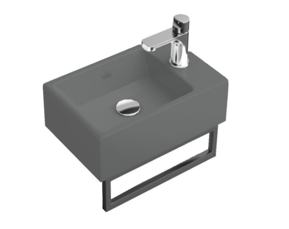 Villeroy&amp;Boch Раковина, Memento 2.0, шгв 400*260*90, отверстия для смесителя-1, CeramicPlus, цвет-альпийский белый 43234GR1