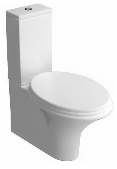 Унитаз HATRIA SCULTURE YXZ401 напольный моноблок под бачок слив универсальный цвет белый