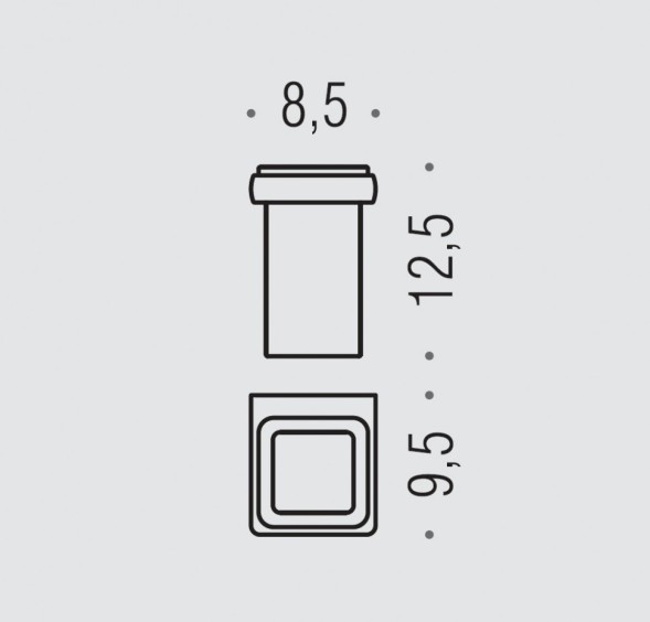 Стакан COLOMBO DESIGN LULU B6202 настенный цвет хром