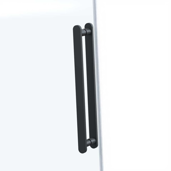 Vincea Душевая дверь Комо Софт (Como Soft) VDS-1CS130CLB, 1300, черный, стекло прозрачное