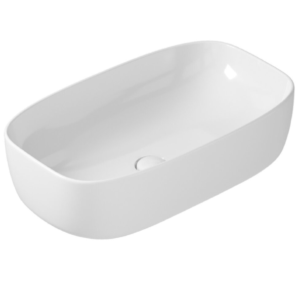 Раковина GALASSIA DREAM 7300 MT накладная с одним отверстием без перелива цвет белый матовый