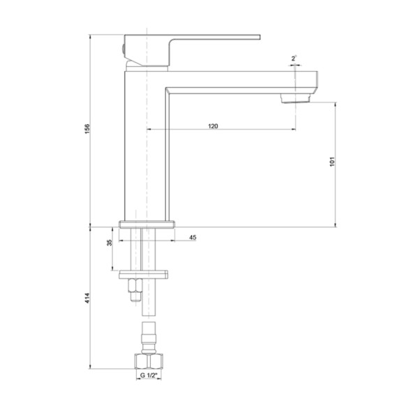 Paini 21CR205S Смеситель для раковины Грация , хром