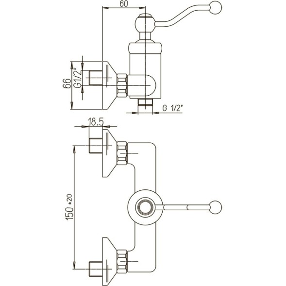 Paini 88F3511 Смеситель для душа Дуомо , старая бронза