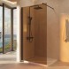 Vincea Душевая перегородка Волк-Ин (Walk-In) VSW-1H100GSB, 1000*2000, черный матовый, стекло янтарь