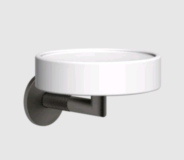 Gessi Мыльница, Anello, шгв 115*127*79, цвет белый#брашированный никель 63701#149