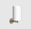 Gessi Стакан, Anello, шгв 75*107*171, цвет стакана белый, цвет держателя брашированный никель 63707#149