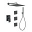 Душевая система встраиваемая Webert Pegaso PE890104560, черный