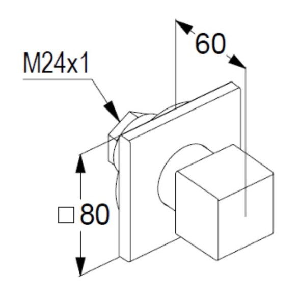 Переключатель потока воды KLUDI DECUS 548460575 на три потребителя