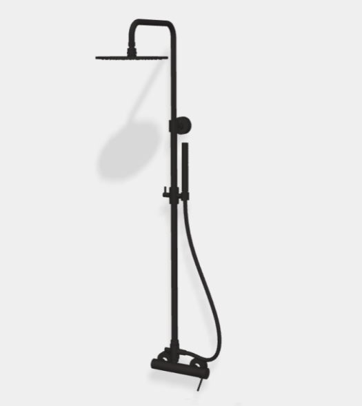 Душевая стойка, Fima Carlo Frattini, Shower column, цвет-черный матовый F3035/2NS