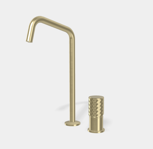 Смеситель для раковины, Fima Carlo Frattini, Spillo Tech, X COLLECTION, цвет-шампань брашированная F3271TNDXHS