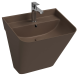 Раковина ISVEA Sott'Aqua подвесная ШГВ 500*420*515 отверстия для смесителя 1 цвет коричневый матовый 10SQ37002-2H