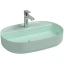 Раковина накладная ISVEA Infinity 60 овальная 60см цвет мятно-зеленый матовый 10NF65060-2T