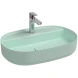 Раковина накладная ISVEA Infinity 60 овальная 60см цвет мятно-зеленый матовый 10NF65060-2T