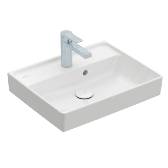 Villeroy&amp;Boch Раковина, Collaro, шгв 500*400*150, отверстия для смесителя-1, CeramicPlus, цвет-альпийский белый 433451R1