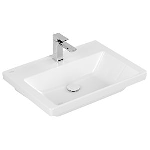 Villeroy&amp;Boch Раковина, Subway 3.0, шгв 600*470*120, отверстия для смесителя-отсутствуют, цвет-альпийский белый 4A706F01