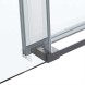 Vincea Душевая дверь Комо Софт (Como Soft) VDS-1CS130CLGM, 1300, вороненая сталь, стекло прозрачное