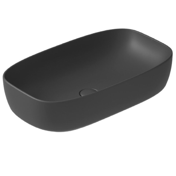 Раковина GALASSIA DREAM 7300 NEMT накладная с одним отверстием без перелива цвет черный матовый
