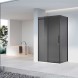 Vincea Душевой уголок Комо-Н (Como-N) VSR-4CN8016CGB, 1600*800, черный, стекло тонированное