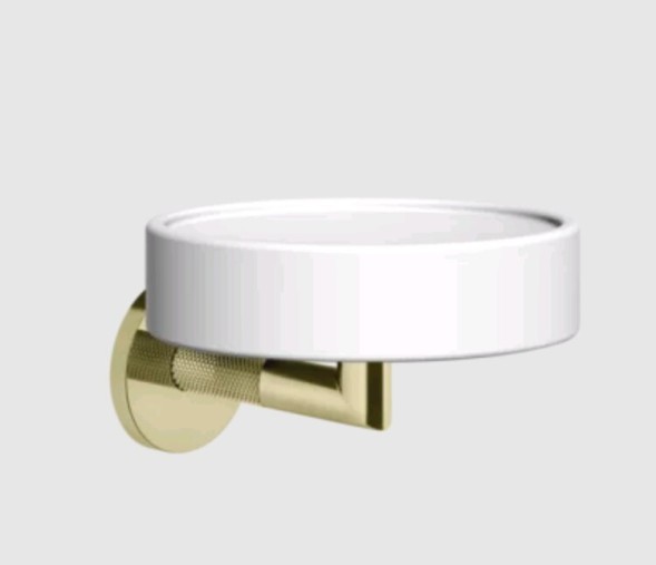 Gessi Мыльница, Anello, шгв 115*127*79, цвет белый#латунь  63701#710