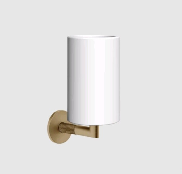 Gessi Стакан, Anello, шгв 75*107*171, цвет стакана белый, цвет держателя хром  63707#031