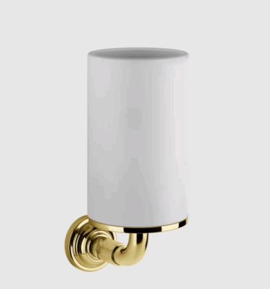 Gessi Стакан, VENTI20, шгв 75*115*182, цвет белый#золото   65407#246