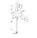 Смеситель KLUDI BOZZ 38272N076 для раковины на одно отверстие однорычажный без донного клапана