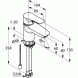 Смеситель KLUDI TERCIO 384800575 для раковины без донного клапана