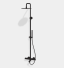 Душевая стойка, Fima Carlo Frattini, Shower column, цвет-черный матовый F3154/R256NS