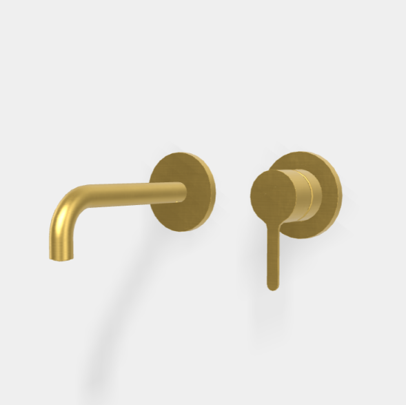 Смеситель для раковины, Fima Carlo Frattini, Snap, цвет-золото брашированное F3121WX9OS