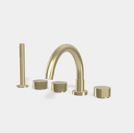 Смеситель для ванны и душа, Fima Carlo Frattini, So, цвет-брашированный шампань F3174HS