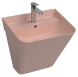Раковина ISVEA Sott'Aqua подвесная ШГВ 500*420*515 отверстия для смесителя 1 цвет лососевый матовый 10SQ37002-2S