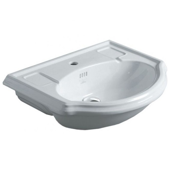 Раковина SIMAS ARCADE полувстраиваемая с одним отверстием цвет белый AR835