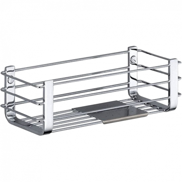 Полочка корзинка COLOMBO DESIGN ANGOLARI B9632 одинарная с металлической полочкой цвет хром