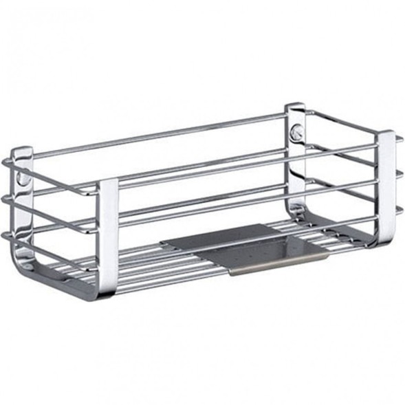 Полочка корзинка COLOMBO DESIGN ANGOLARI B9632 одинарная с металлической полочкой цвет хром