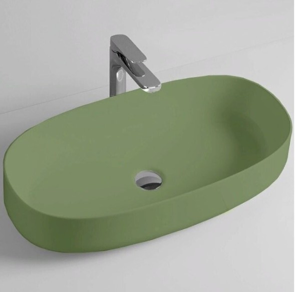 Раковина Artceram Cognac Quadro накладная  цвет salvia COL005 44 00