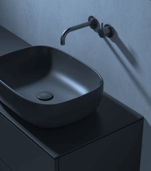 Раковина GALASSIA DREAM 7300 накладная с одним отверстием без перелива цвет белый глянцевый