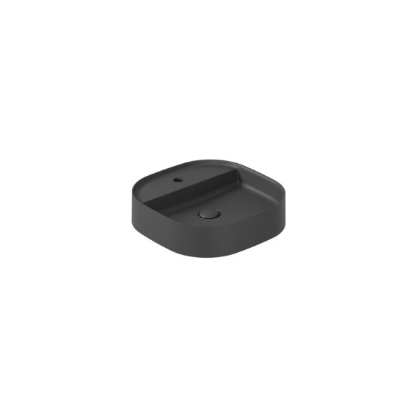 Раковина GALASSIA SMART B 7403 NEMT накладная с одним отверстием без перелива цвет черный матовый