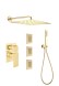 Душевая система встраиваемая Webert Pegaso PE890104794, матовое золото
