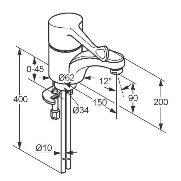 Смеситель KLUDI MEDI CARE 341120524