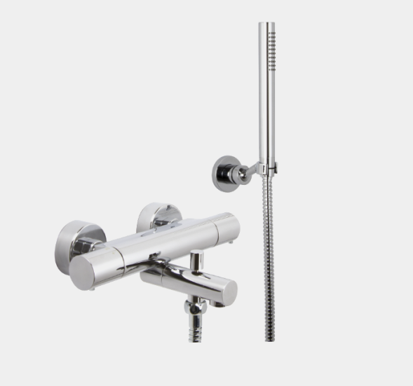 Смеситель для ванны и душа, Fima Carlo Frattini, Fimatherm, цвет-хром F4284CR