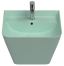 Раковина ISVEA Sott'Aqua подвесная ШГВ 500*420*515 отверстия для смесителя 1 цвет мятно-зеленый матовый 10SQ37002-2T