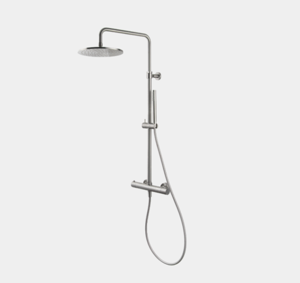 Смеситель для душа, Fima Carlo Frattini, Spillo Steel, на 1 потребитель, цвет-нержавеющая сталь F4385/R25SINOX