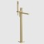 Gessi Смеситель для ванны и душа, Rettangolo, напольный, цвет Латунь матовая  24961#727