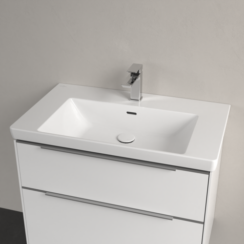 Villeroy&amp;Boch Раковина, Subway 3.0, шгв 650*470*120, отверстия для смесителя-1 сквозное, 2 промаркированных, цвет-альпийский белый 4A706501