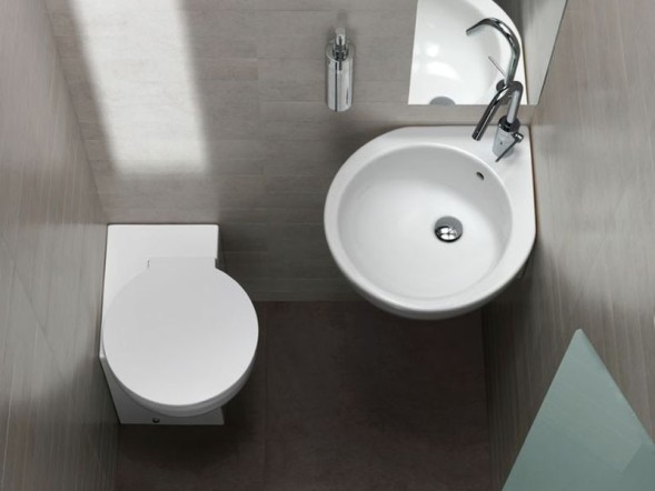 Унитаз HATRIA YOU&amp;ME YXZ601 напольный угловой слив универсальный цвет белый