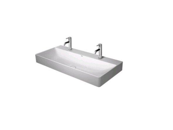 Duravit Раковина, DuraSquare, шгв 1000*470*145, отверстия для смесителя-2, цвет белый 2353100043